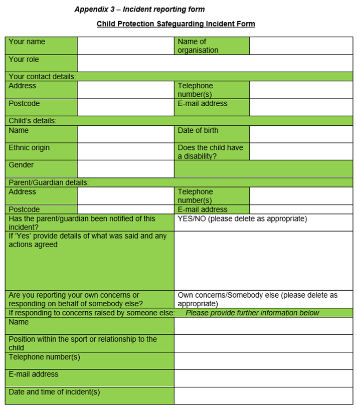 Incident Reporting Form 01